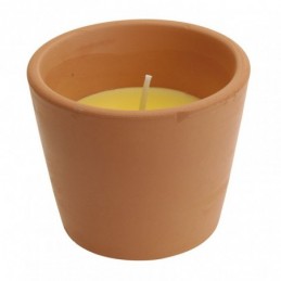 Recipiente terracota + vela...