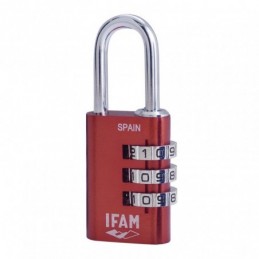 CANDADO COL COMBI30 ROJO
